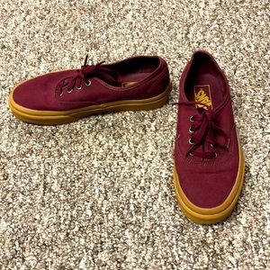 Vans, only worn once around the house. Size 7.5 women’s-6.0 mens. Mint condition